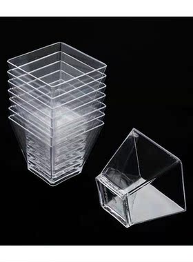 10Pcs Disposable Plastic Cups Clear Portion Transparent Trap