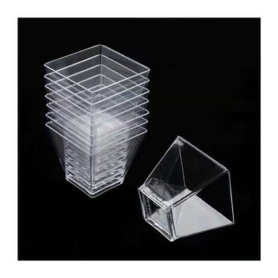 10Pcs Disposable Plastic Cups Clear Portion Transparent Trap
