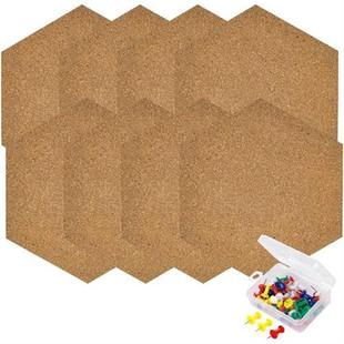 Board Pin Tiles Cork Hexagon Bulletin Wall Memo Felt