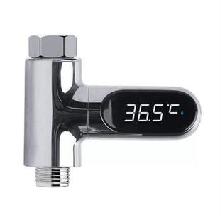 New Led Display Water Shower Thermometer Self-generating