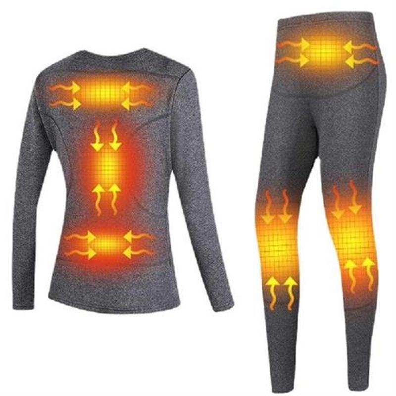 Winter Heated Underwear USB Heating Jacket Smart Heated