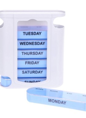 7 DAY WEEKLY Pill Organiser STACKING TOWER Large 4 Daily Co