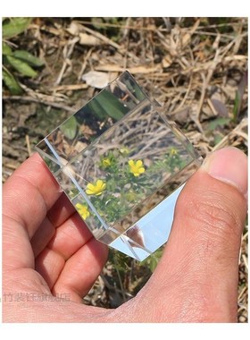 Cube Prism K9 Optical Glass 4x4x4cm Hexahedron Prism for Pho