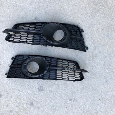 Auto Front Bumper Fog Light Grill Mesh Cover Racing Grills W