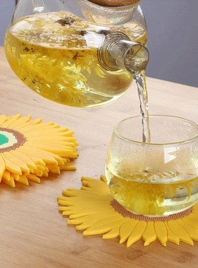 Sunflower Hot Pot Holder Anti-Slip Cup Coaster Bowl Tablewar