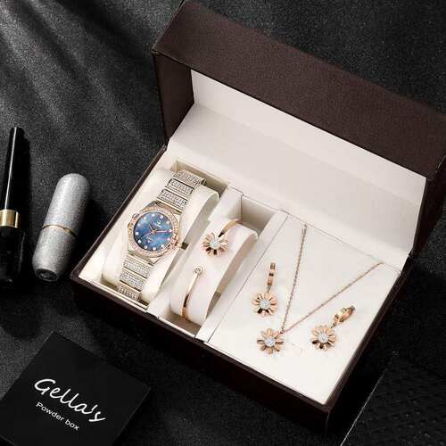 Women's watch 4-piece gift box set4件套高档手表礼盒