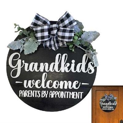Interchangeable Welcome Home Sign Door Decor Hanging