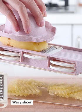 Mandoline Slicer Vegetable Cutter with Stainless Steel Blade