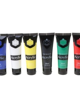 6 Colors 30ml Professional Acrylic Paint Set Drawing Paintin