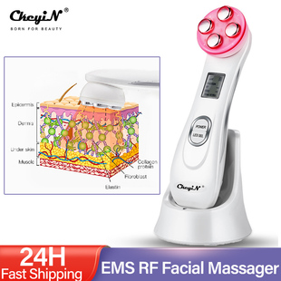 CkeyiN RF Radio Mesotherapy EMS Microcurrent Facial Massager
