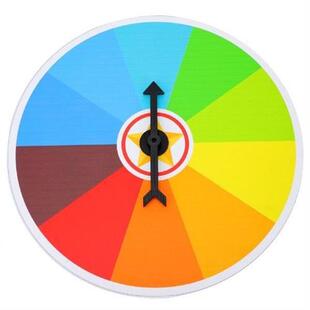 Wheel Prize Raffle Spinning Rainbow Carnival Winner Draw