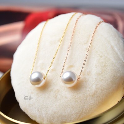 Simple joy-match a pearl necklace clavicle chain female Kore