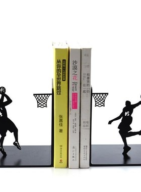 Creative Metal Bookends Book Holder Bookshelf Stand Simple F