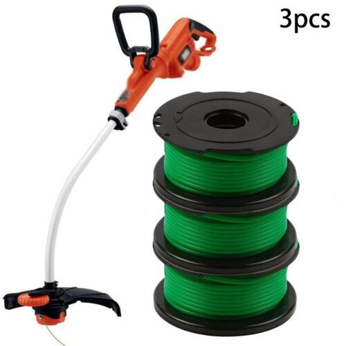 3 Pack Trimmer Spool Line   Cap For Black & Decker GL703