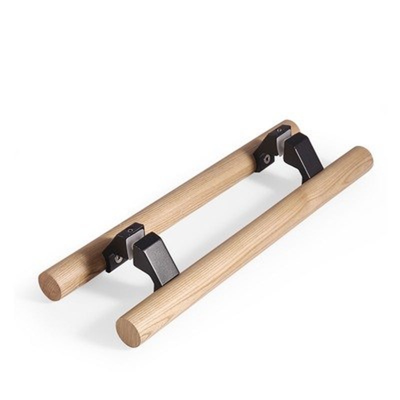 Solid Wood Double Side Glass Door Handle Back-to-Back  Showe