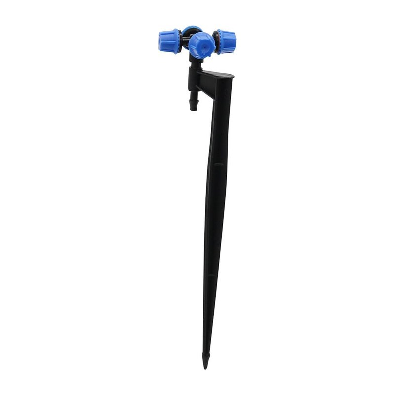 4 Sets Vertical Cross Misting Sprinklers with Inserting Pole