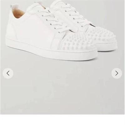 Red bottom shoes for men Fashion Brand Spikes Mens leat