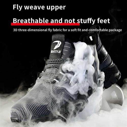 Mesh Steel Toe Safety Boots Work Shoes for Men Women Anti-im