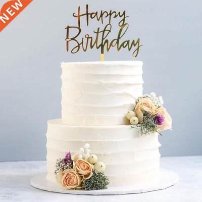 Happy Birthday Cake Topper Acrylic Letter Cake Toppers Party