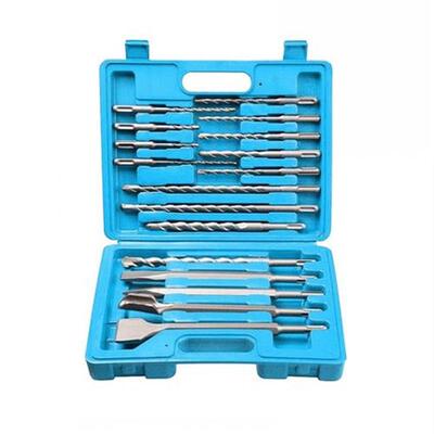 17PCS Electric Rotary Hammer Drill Bits and Chisels Kit Elec
