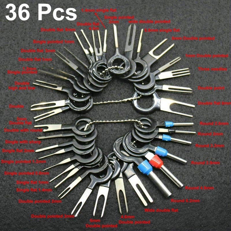 36/18/11/3 Pcs Car Plug Terminal Removal Tool Pin Needle Ret