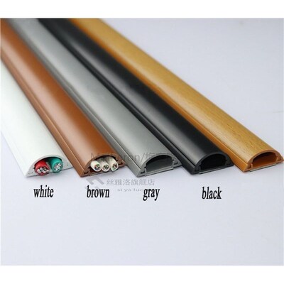 16pcs ( 50cm/pc)  Plastic Cord Duct Cover Wire Managet Cable