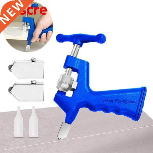 Glass Tile Cutter Tools Cutting Machine W/3pc Knife Wheel Di