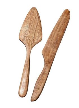Wedding Cake Serving Set Wooden Cake Cutter And Server Set