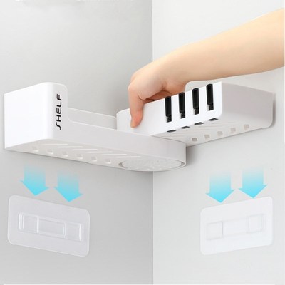 Bathroom Shelf Corner Shelves Shampoo Holder Kitchen Storage
