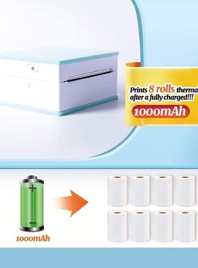 M02 Portable Printer Mini Wireless Handheld Phone Photo DIY