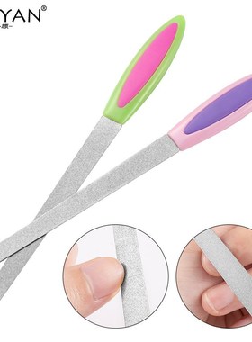 Double Sides Metal Nail Art File Buffer Grinding Rod Scrub