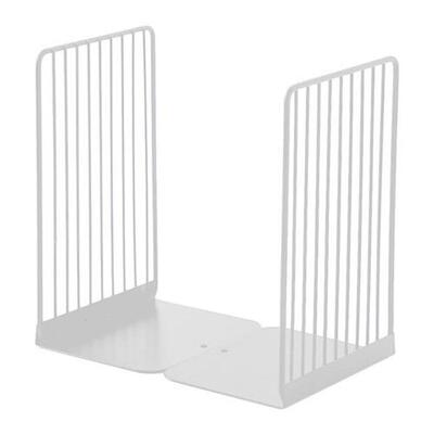 1 Pair Bookend Book Stand Support Simple Iron Desktop Non Sl