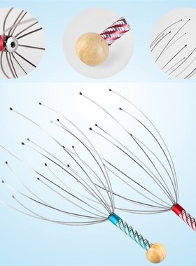 1Pcs Head Claw Massager Hair Neck Body Relax Massage Octopu