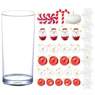 Holiday Vase Filler Set DIY Floating Pearls Beads Decor For