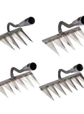 Practical Weeding Hoe Rake Steel Harrow Grasping Raking
