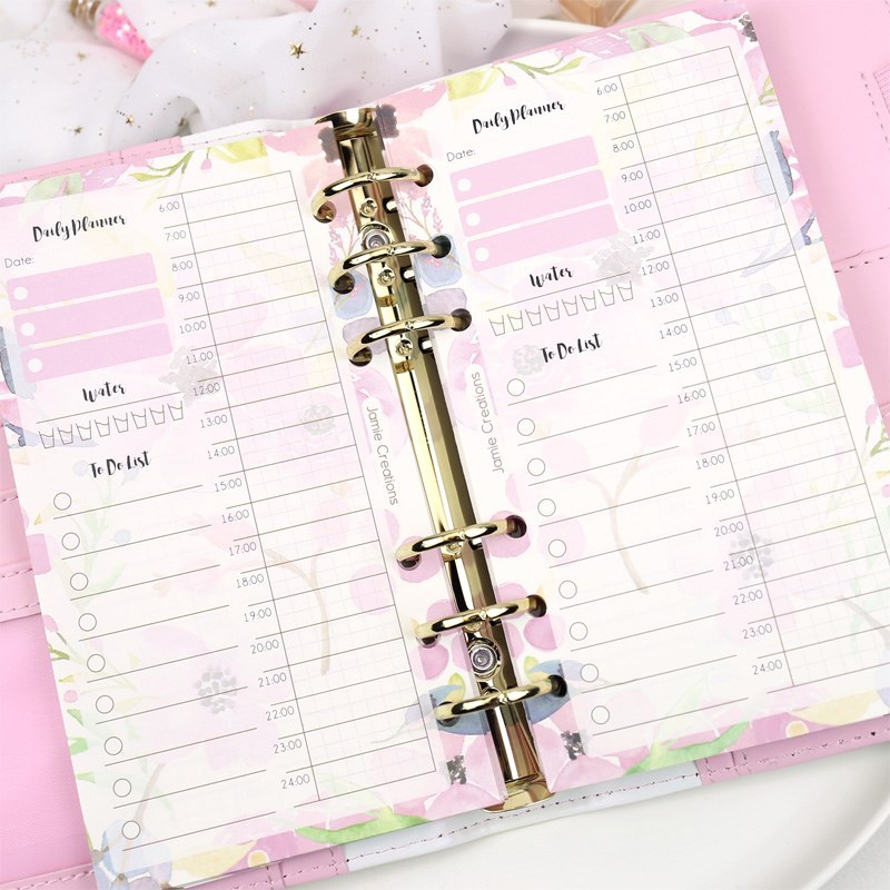 MyPretties 40 Sheets Floral Daily Planner Refi