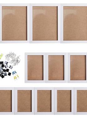 11Pcs Black White Acrylic Glass Picture Photo Frame Set DIY