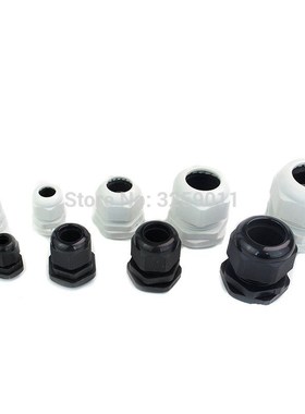 40PCS Cable Gland Nylon Plastic Waterproof Adjustable Cable