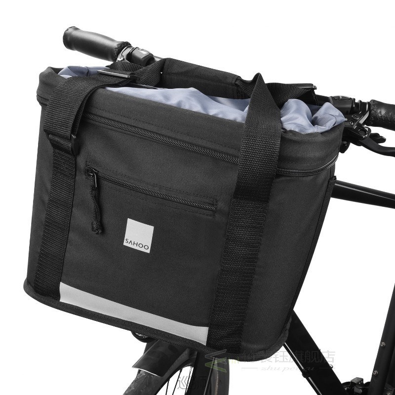 Waterproof Bike Basket Front Bicycle Bag Cycling Handlebar P