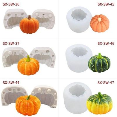 DIY 3D Pumpkin Silicone Mold For Halloween Decor Party