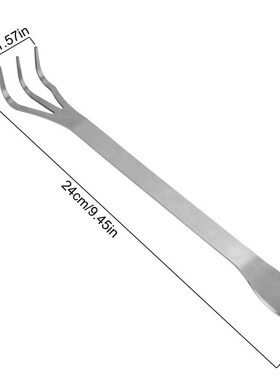 Bonsai Tree Tool Stainless Steel Root Rake 3-Prong Loosen So