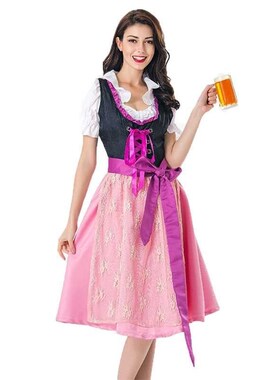 Women Bavarian German Trachten Costume Oktoberfest Beer Fest
