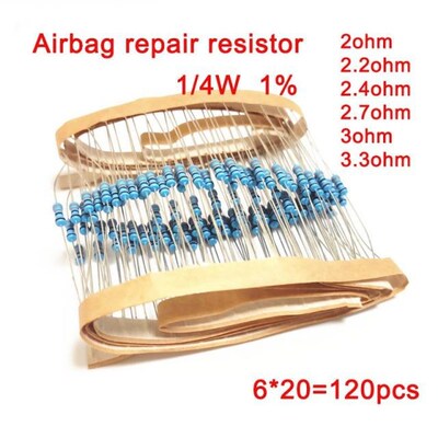 100PCS 1/4W 1% Metal Film Resistance Car Airbag repair Resis
