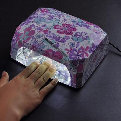 36W Nail Dryer Nail Gel Polish Diamond Shape LED UV Lamp