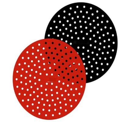 2pcs Silicone Air Fryer Pot Mat Reusable Air Fryer Liners