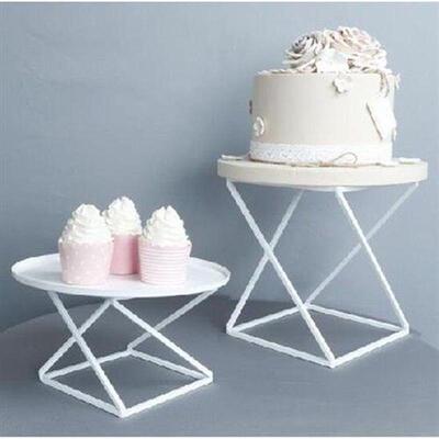 S M Geometric Rack for Wedding Cake Plates Holder
