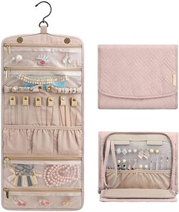 Foldable Travel Jewellery Organiser Hanging Accessories Deco