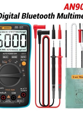 AN9002 Digital True RMS 6000 Counts Bluetooth Multimetro AC/