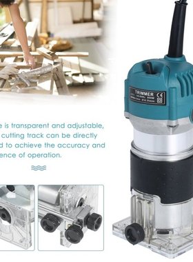 800W Trim Router 30000r/minTransparent Base Edge Guide Wood