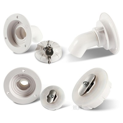 Rubber Lockable Leakproof Fresh Water Inlet Motorhome Camper